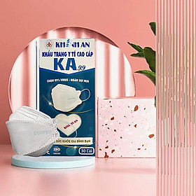 30 cái Khẩu trang y tế 4D Khánh An KA99 ngăn vi khuẩn 99% công nghệ Hàn Quốc KF94 ôm sát khuôn mặt không dính son và dễ thở