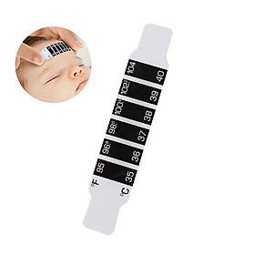 Forehead Thermometer Strips Instant Read Thermometer Strip Reusable Baby Fever Measuring Thermometers Fahrenheit &
