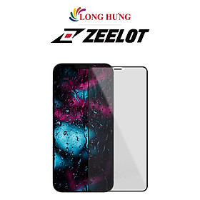 Dán màn hình cường lực Full viền chống nhìn trộm Zeelot dành cho iPhone 15 Pro Max/15 Pro/15 Plus/15/14/13/12/11 - Hàng chính hãng