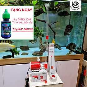 Combo Máy bơm nước BAOYU bể cá kèm bộ hút mặt hút đáy MD27, MD34 tặng 1 lọ G-bio cho cá