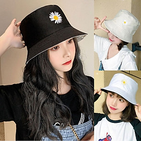 Mũ vành tròn, Mũ Bucket hoa cúc, Nón cụp vành thời trang phong cách cute xinh xắn MD07