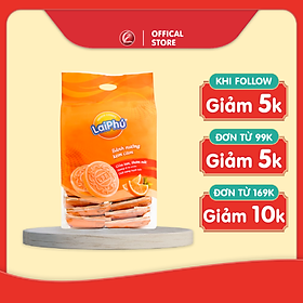 Bánh cookie Lai Phú kem Cam 350g