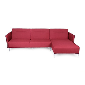 Sofa Vải Chữ L Góc Trái Juno Brett 290 x 160 x 89 cm (Đỏ)