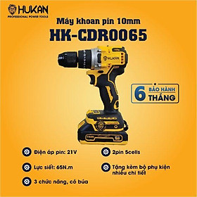 MÁY KHOAN PIN 65NM HK-CDR0065 HUKAN (2 PIN ) - HÀNG CHÍNH HÃNG