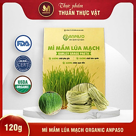 Hình ảnh Mì Rau Củ Mầm Lúa Mạch Organic Anpaso 120g/ 300g - Cung Cấp Nhiều Vitamin, Giàu Sắt, Protein Thực Vật, Chất Xơ, Tốt Cho Sức Khỏe, Tăng Cường Hệ Miễn Dịch, Hỗ Trợ Tiêu Hóa - Người Tập Gym và Yoga, Ăn Kiêng, Ăn Chay, Giảm Cân, Eat Clean