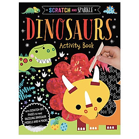 Nơi bán Scratch and Sparkle: Dinosaurs Activity Book - Sách tương tác sờ và cảm nhận cho bé chủ đề Khủng Long - Giá Từ -1đ