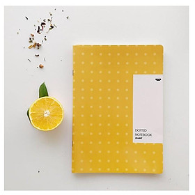 Combo 3 Vở Crabit Dotted Notebook - Vở Kẻ Chấm Bi Giấy Ruột Dot - Màu vàng