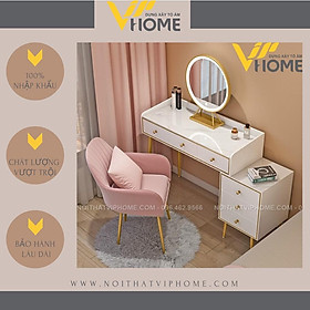 Mua Bàn trang điểm  bàn phấn kèm gương tích hợp đèn LED kèm nút cảm ứng thông minh và ngăn kéo để đồ tiện lợi BTD-00100