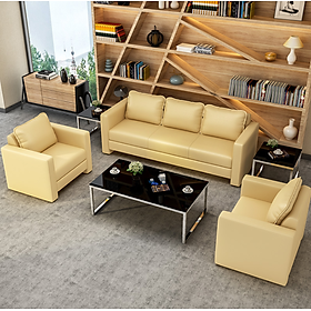 Mua Bộ sofa da văn phòng cao cấp Juno Sofa kèm 2 ghế đơn HVPCT-07