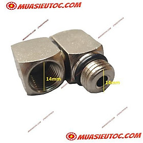 Mua Khớp ren nối inox chỉnh góc xoay 360 độ ren 14mm tiện lợi cho béc xịt rửa cao áp vệ sinh điều hoà máy xịt rửa áp lực
