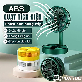Mua Quạt Tích Điện Để Bàn Gấp Gọn Super Có Thể Điều Chỉnh Độ Cao   3 Tốc Độ Gió  Cổng Sạc USB Xoay 180 Độ Tiện Lợi - QB3
