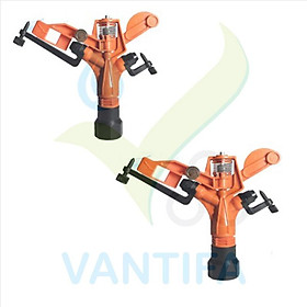 Mua Béc tưới cây cánh đập lớn 2 tia bán kính 8-15 mét  ren trong 34 ren ngoài 27