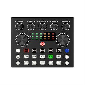 Mua Soundcard V8S PRO kết nối bluetooth có autotune dành cho mic thu âm  livestream - hàng chính hãng
