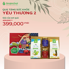 Set quà tặng sức khoẻ YÊU THƯƠNG 02 ăn kiêng Nonglamfood | Quà tặng ý nghĩa cao cấp cho người thân, đối tác, bạn bè