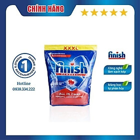 Viên rửa chén bát Finish All In One Max 80 viên
