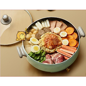 Nồi lẩu điện, nồi lẩu chống dính đa năng Bear công suất lớn - Hàng nhập khẩu