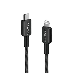 Mua Cáp sạc Anker 322 C-L 1.8m Nylon Đen (Black) A81B6 - Hàng Chính Hãng