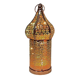 Modern Hollow Carved Lantern Light Metal Cage for Living Room Fireplace