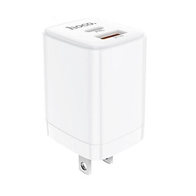 Mua Củ sạc nhanh PD20W Hoco DC17 chuôi dẹt gấp gọn 2 cổng USB/Type-C dành cho mọi thiết bị - Hàng chính hãng