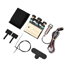 Sound Hunter Guitar Pickup Acoustic Guitar Onboard Active Piezo Pick Up EQ Equalizer Dual Source Preamp System with Mic