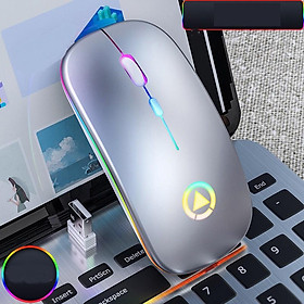 Mua Chuột không dây sạc pin  không gây tiếng ồn - Chuột không dây Silver Eagle A2 sử dụng văn phòng tiện lợi