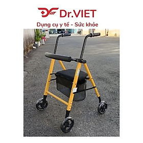 Khung tập đi có ghế 4 bánh Lucass W-67 chính hãng