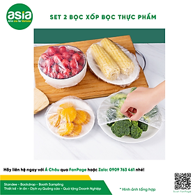Mua Set 2 Màng bọc thực phẩm túi gấu  có chun bọc co giãn  tái sử dụng