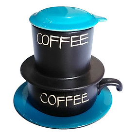 Nơi bán Bộ Quà Tặng Pin Tách Coffee - Gốm Sứ Bát Tràng - P08XD - Màu Xanh Dương - Giá Từ -1đ