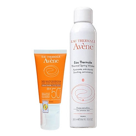 Combo Kem Chống Nắng Có Màu Avene Protection Tinted Cream 50+ (50ml) Và Xịt Khoáng Avène Thermal Spring Water (300ml)