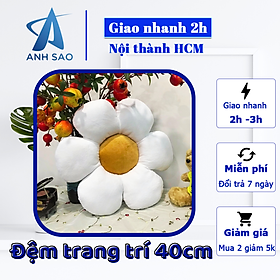 Mua Đệm lót salon hình bông hoa xinh xắn A đường kính 40cm - đệm bệt trang trí quán cafe  đệm ghế văn phòng