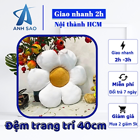 Đệm lót salon hình bông hoa xinh xắn A đường kính 40cm - đệm bệt trang trí quán cafe, đệm ghế văn phòng