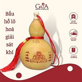 Mua Bộ 3 bầu hồ lô tự nhiên phong thuỷ 12 x 7.5cm (hoạ tiết giao ngẫu nhiên)