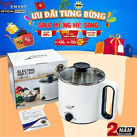 Nồi Lẩu Điện Đa Năng, Ca Nấu Mì Mini Dozzi 1.5L DZE128W (Thương Hiệu Úc) - Hàng Chính Hãng