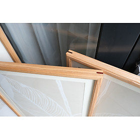 Mua Khung tranh gỗ kính treo tường  khung gỗ tần bì cao cấp size 20x30  30x40  30x30  40x40