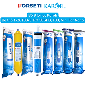 Combo 8 lõi lọc nước Karofi cho máy K8RO-H hàng chính hãng