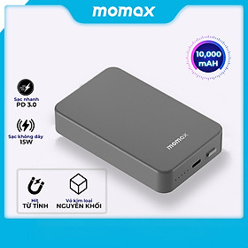 Mua Pin Sạc Dự Phòng 10.000 mAH -Sạc Nhanh PD 3.0 - Sạc Không Dây 15W - Hít Từ Tính - Momax IP107 - Hàng chính hãng