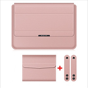 bao da túi chống sốc cho ipad laptop macbook kiêm giá đỡ tản nhiệt kèm ví đựng sạc chuột