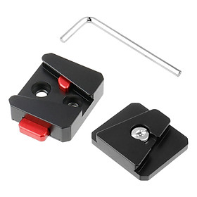 Mini V Mount Quick Release Plate Portable Anti Slip Lightweight V Lock Plate for Slr Camera