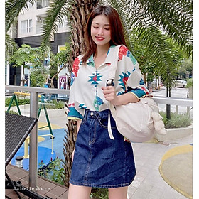 Áo Kiểu Đi Chơi LABELLE Hoạ Tiết A193