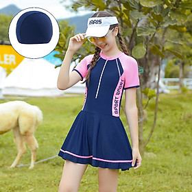 Đồ bơi bé gái có bigsize kèm nón