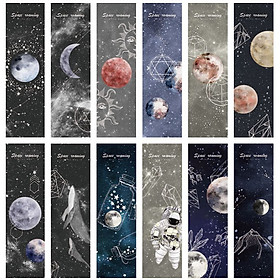 Hộp 30 Bookmark Đánh Dấu Sách Du Hành Không Gian Space Roaming MR-BM002-072
