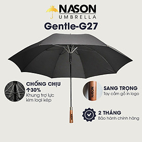 Mua Dù Golf cao cấp khung chịu lực kép Nason 27 inch - Dù thẳng chống lật - Dù che mưa lớn - Dù chống bão - Ô Dù Nason