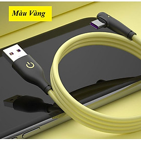 Cáp sạc Type C thiết kế khuỷu tay,sạc nhanh 3A- Nhiều màu sành điệu