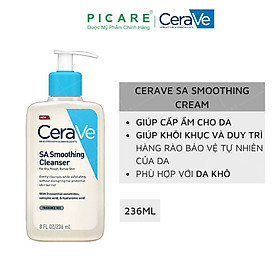 Sữa Rửa Mặt Dịu Nhẹ Cho Da Khô CeraVe SA Smoothing Cleanser 236ml