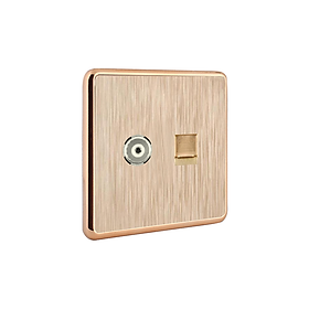CÔNG TẮC CÁP TIVI VÀ ĐIỆN THOẠI 87580 AKKO STAR - HÀNG CHÍNH HÃNG