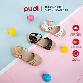 SANDAL NỮ QUAI CHÉO |PUDI| ĐẾ ĐÚC TRƠN TRƯỢT - 9350