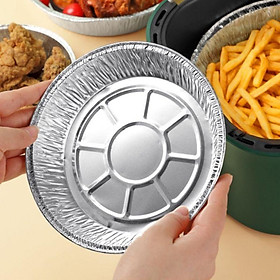 Mua Tô bạc lót nồi chiên không dầu  combo 10 cái tô giấy bạc đường kính 18 cm