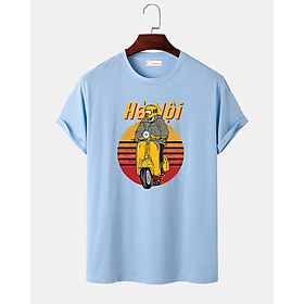 Áo T-shirt Tay lỡ Vi vu Hà Nội cùng Vespa cho người yêu xe