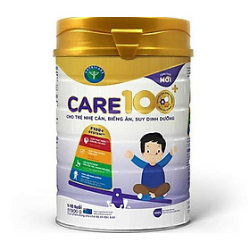 Sữa bột Nutricare Care 100+ mới cho trẻ nhẹ cân biếng ăn suy dinh dưỡng 1-10 tuổi (900g)