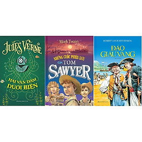 Hình ảnh Combo Những Cuộc Phiêu Lưu Của Tom Sawyer + Hai Vạn Dặm Dưới Biển + Đảo Giấu Vàng